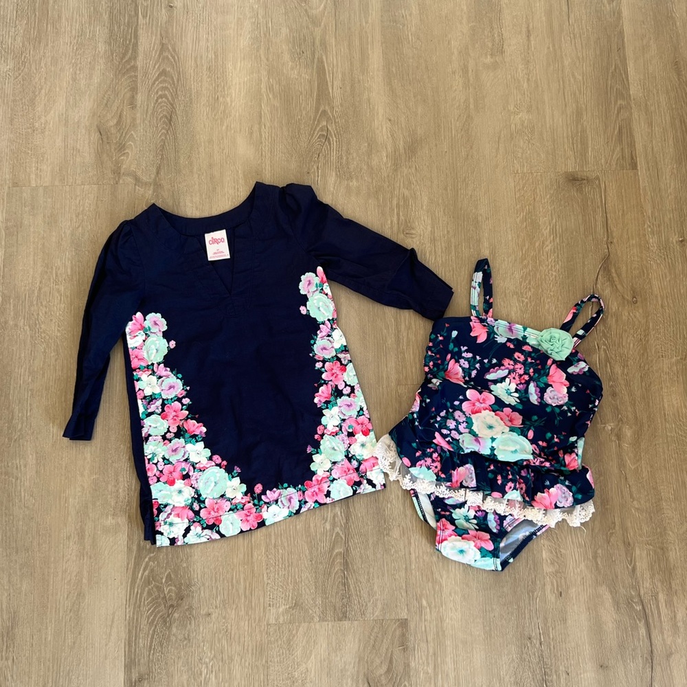 Toddler Girls Swim Set - 3t